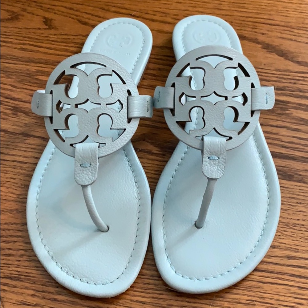 Baby Blue Tory Burch Miller Sandal. Size 9 1/2